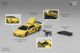 Micro Turbo 1:64 Diablo SV Metallic yellow Diecast Model Car