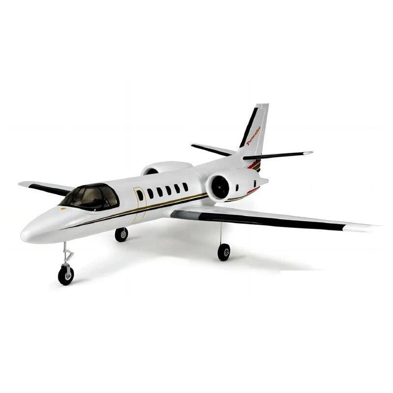 Dynam Cessna 550 Turbo Jet V2 White 4S Twin 64mm EDF RC Jet w/ Flaps