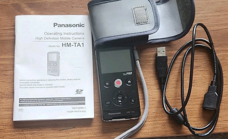 Panasonic HM-TA1 Compact Camera Full HD Video Recording Black USB Brand New