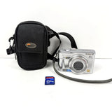 Panasonic Lumix DMC-LZ1 Silver 4.0MP Digital Camera Case SD Card Tested Working