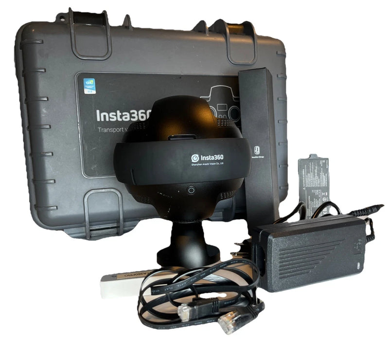 Insta360 Pro 8K 360-Degree VR Camera - FULL KIT - Tested+Extra Battery+Case