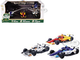 109TH INDY 500 (2025) PODIUM SET OF 3 INDYCARS 1/64 DIECAST CARS BY IXO IND64030