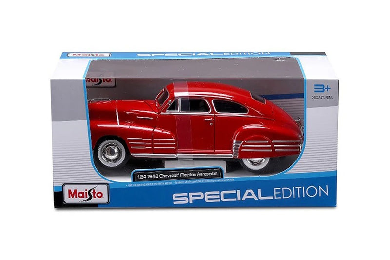 Chevrolet? Fleetline Aerosedan 1948, 1/24 scale diecast model car, Red