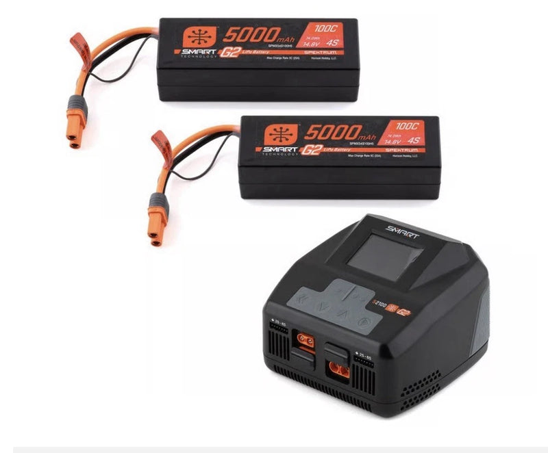 Spektrum SPMXPSS850 Smart G2 Powerstage Lipo / Charger Bundle for Surface 8S