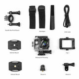 Wewdigi EV5000 Action Camera, 12MP 1080P 2 Inch LCD Screen, Waterproof Sports