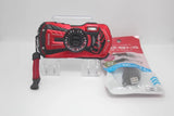RICOH WG-30 Million Red Compact Digital Camera Tested with Battery Charger