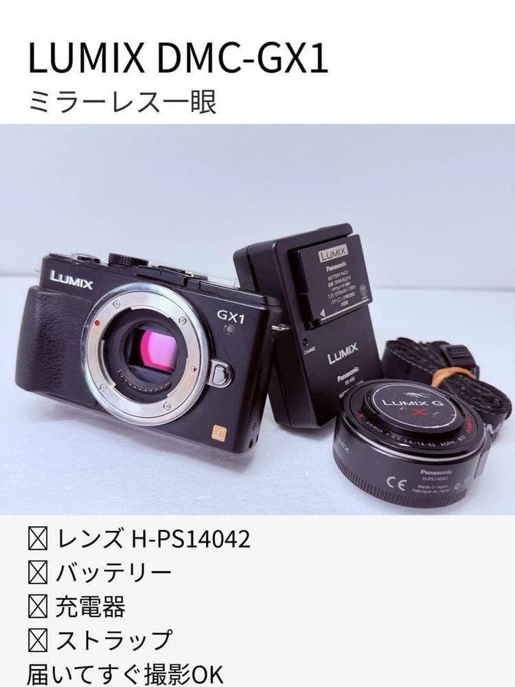 Lumix DMC-GX1 Mirrorless Camera Body Kit with 14-42mm Lens Used From Japan