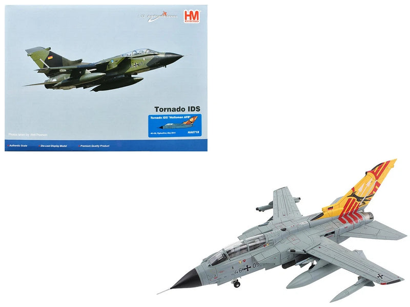 1/72 Panavia Tornado IDS model aircraft with camo finish and colorful tail marking