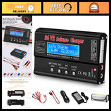 80W 6A LiPo Battery Charger - Fast Balance Charger for RC Cars, Drones & Models Battery