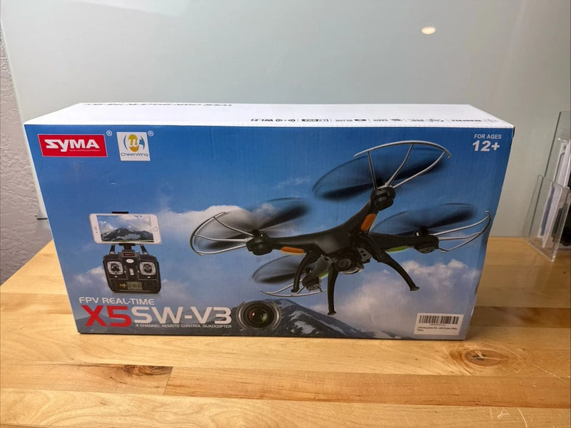 Syma X5SW-V3 WiFi FPV quadcopter drone box with quadcopter and controller