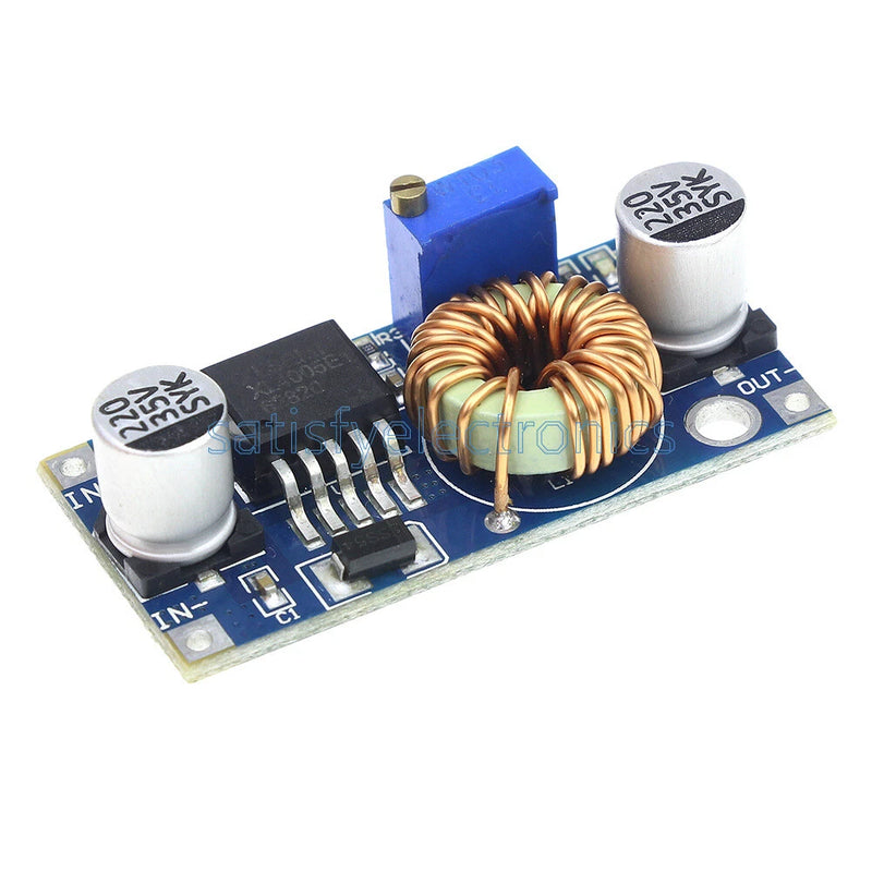 5PCS DC-DC Step Down Power Supply Module Adjustable LED Lithium Charger Board 5A