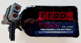 6S Lipo Battery 1100mAh 100C 22.2V Lipo Battery with XT60 Plug for FPV Rc