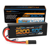 5200mAh 2S 7.4V 50C Hard Case LiPo XT60 Plug Powerhobby PHB2S520050XT60 Battery