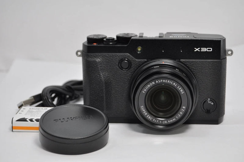 FUJIFILM X30 Black Compact Digital Camera Tested Working Seller Japan