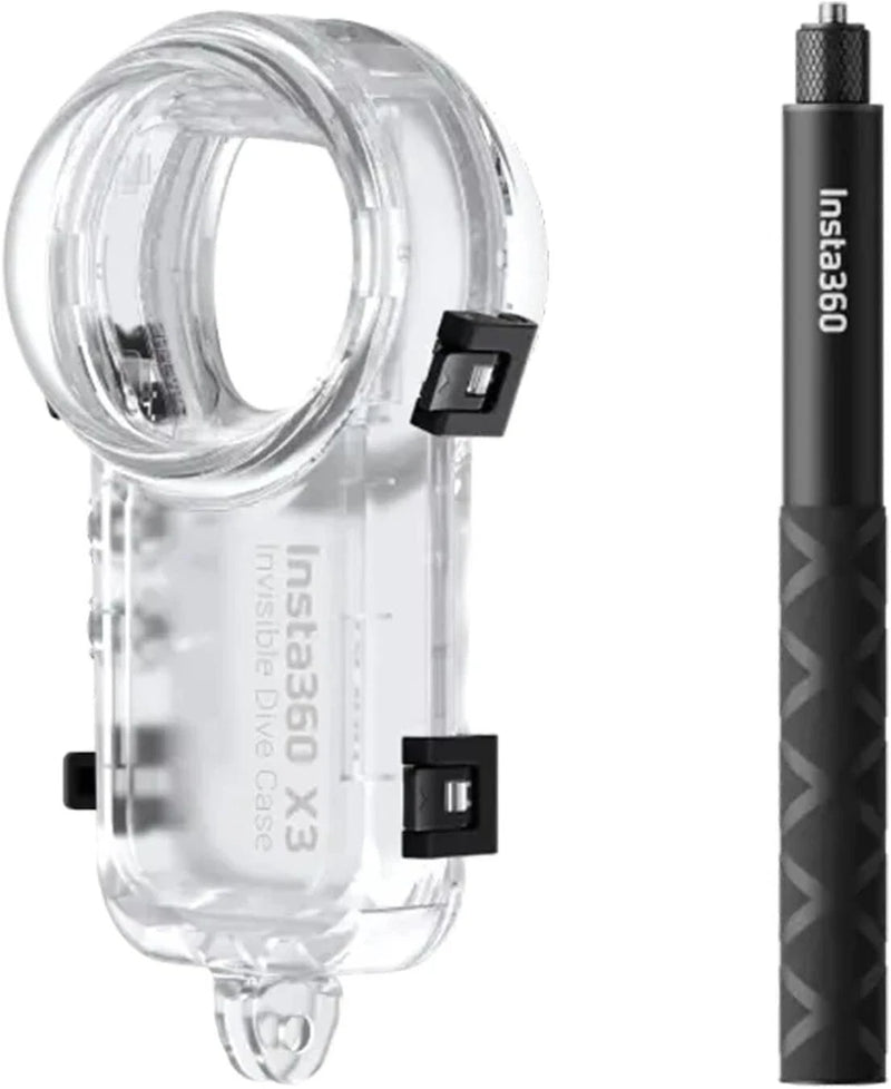 Insta360 X3 Underwater Invisible Waterproof Dive Case + Invisible Selfie Stick