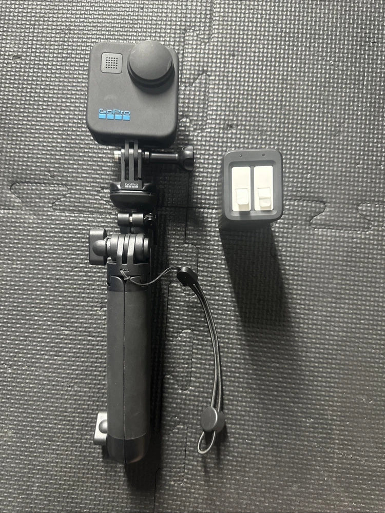 GoPro MAX 360 5.6K Action Camera w/Battery Charger 2 Batteries Selfie Stick