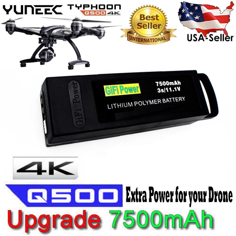 MaximalPower 7500mAh 3S Li-Po Battery Yuneec Drone+Q500+PRO 4K Quad