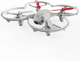 Mini quadcopter replacement propeller blades set, 4-pack, gray with red tips