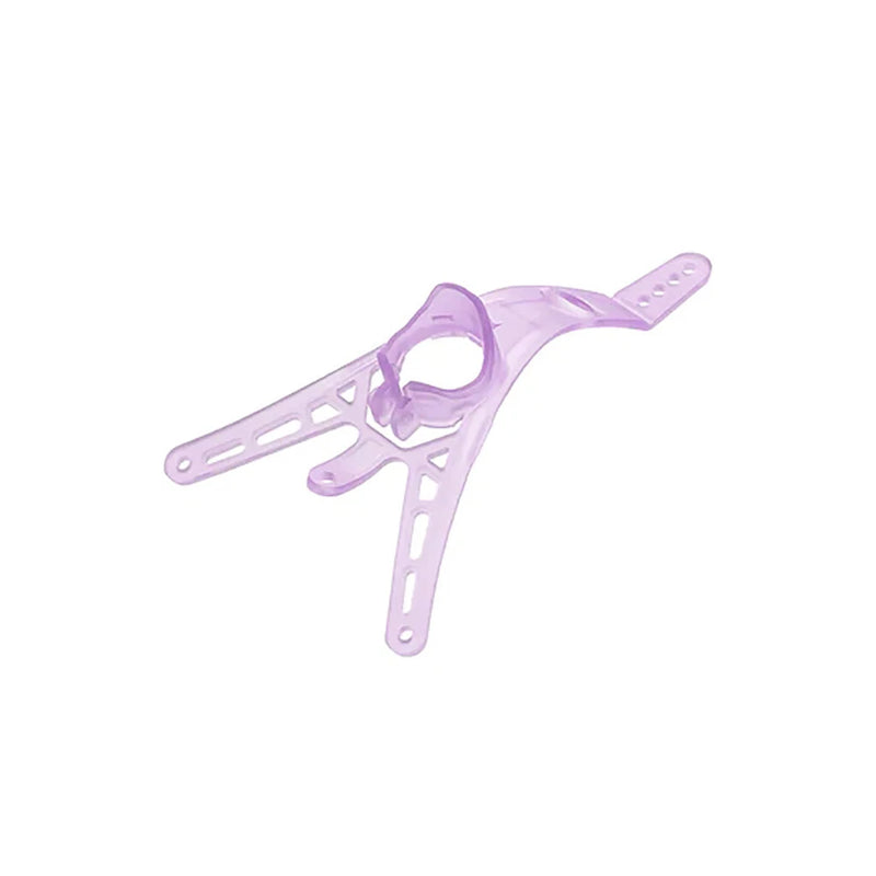 Micro air canopy mount for whoop drone, purple plastic frame with camera hole and arms