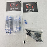 Lot of 3 Cobra Aluminum Shock Absorbers, Drive Shafts, Servo Horn for RC Cars