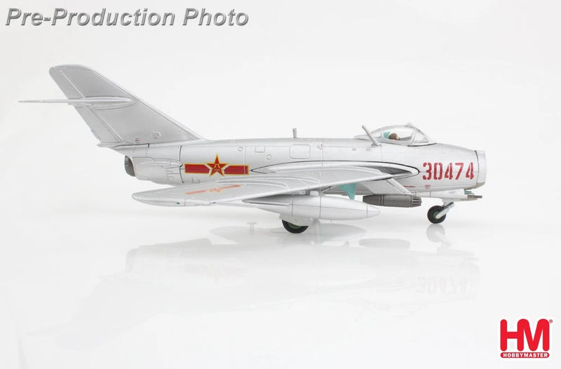 1:72 scale grey jet model with red star markings and nose number 30474