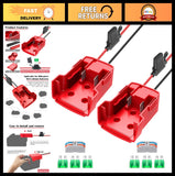 2 Pack Power Wheel Adapter for 18V Battery, DIY RC Car Converter, Fuses & 12AWG Converter