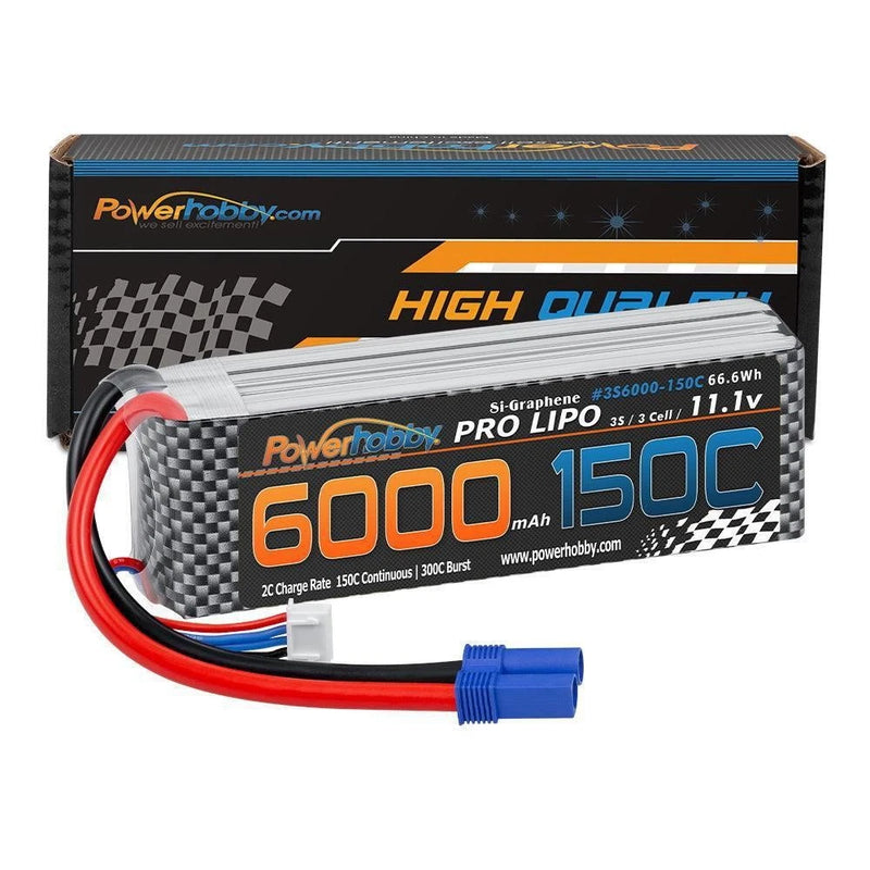 3S 11.1V 6000mAh 150C-300C EC5 Xtreme Lipo Battery Powerhobby PHB3S6000150EC5 Battery