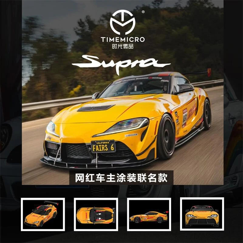 Time Micro 1:64 Supra DHL Orange Diecast Model Car