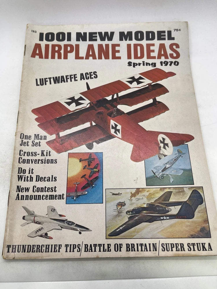 1001 New Model Airplane Ideas Spring 1970 Luftwaffe Aces Revell