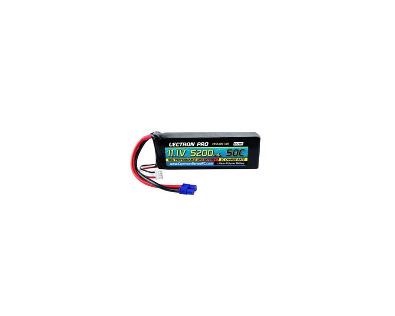 Common Sense RC Lectron Pro 3S LiPo Battery 50C (11.1V/5200mAh) [CSD3S5200-50E] Battery