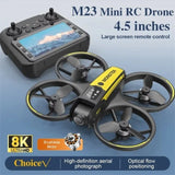 M23 Mini RC Drone 8K HD Camera Screen Control Remote Control WiFi