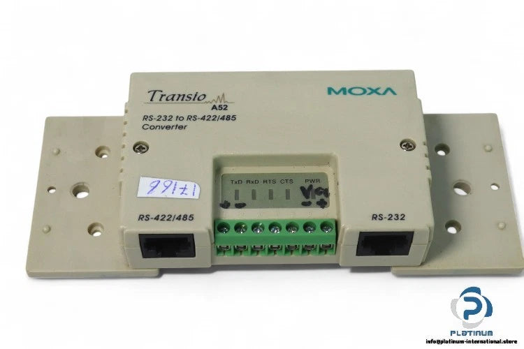 MOXA TRANSIO A52 CONVERTER_10-pin RJ45_1 Power input_RS-232 to RS-422/485_9-30 V