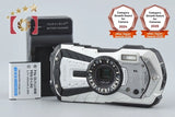 "Shutter count 4,077" Ricoh PENTAX WG-40W White 16.0 MP Waterproof Action Camera