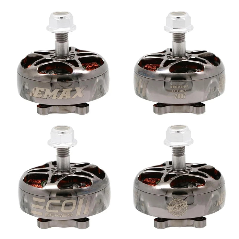 Brushless Motor 4Pcs EMAX ECOII 2807 1300KV For FPV Drone