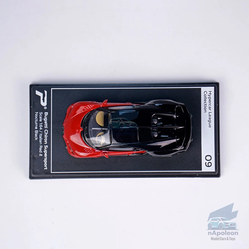 1:64 Bugatti Chiron Supersport Model Car Diecast Vehicle Collection Kid Gift Red