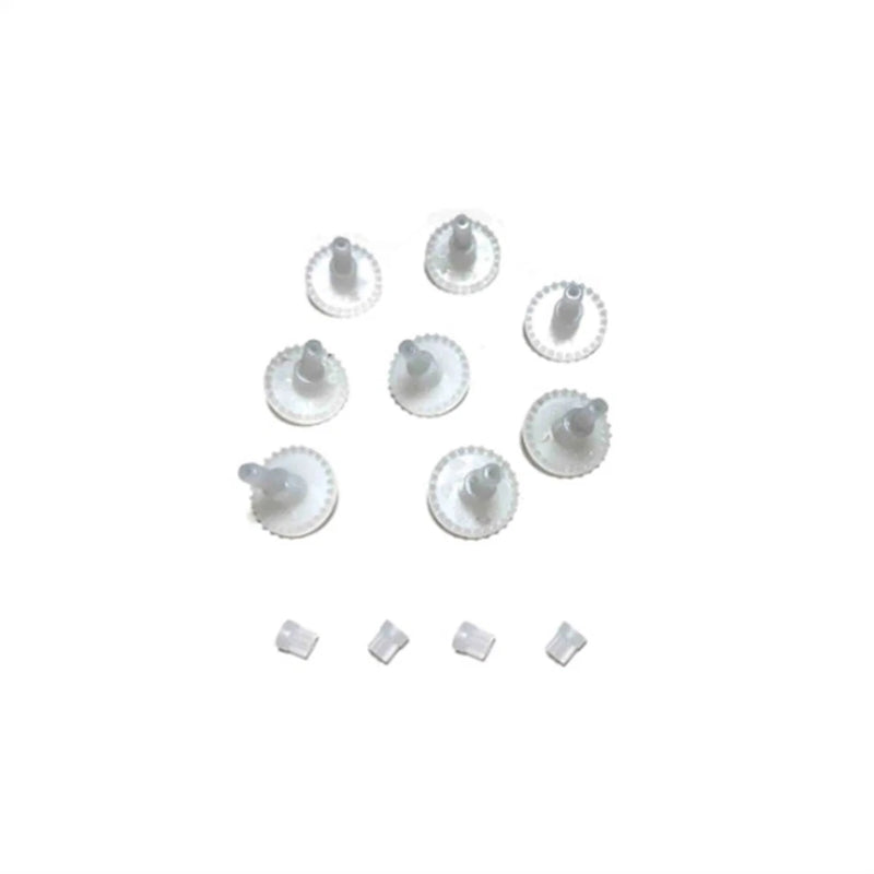 Mini drone gear replacement kit with metal pinion gears and small spacer pieces