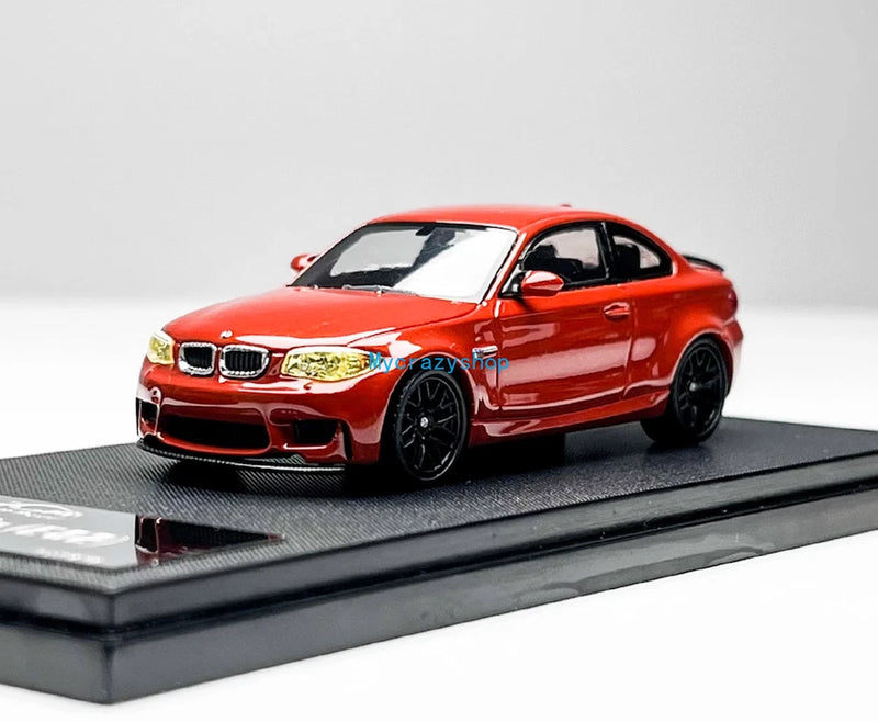 CR 7cm 1:64 Orange 1M E82 Coupe Black Rims Sports Model Diecast Metal Car