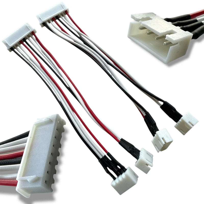 JST XH 8Pin to 2 x 4Pin 3s Wire 2pcs for LiPO Battery Balance Splitter Adapter
