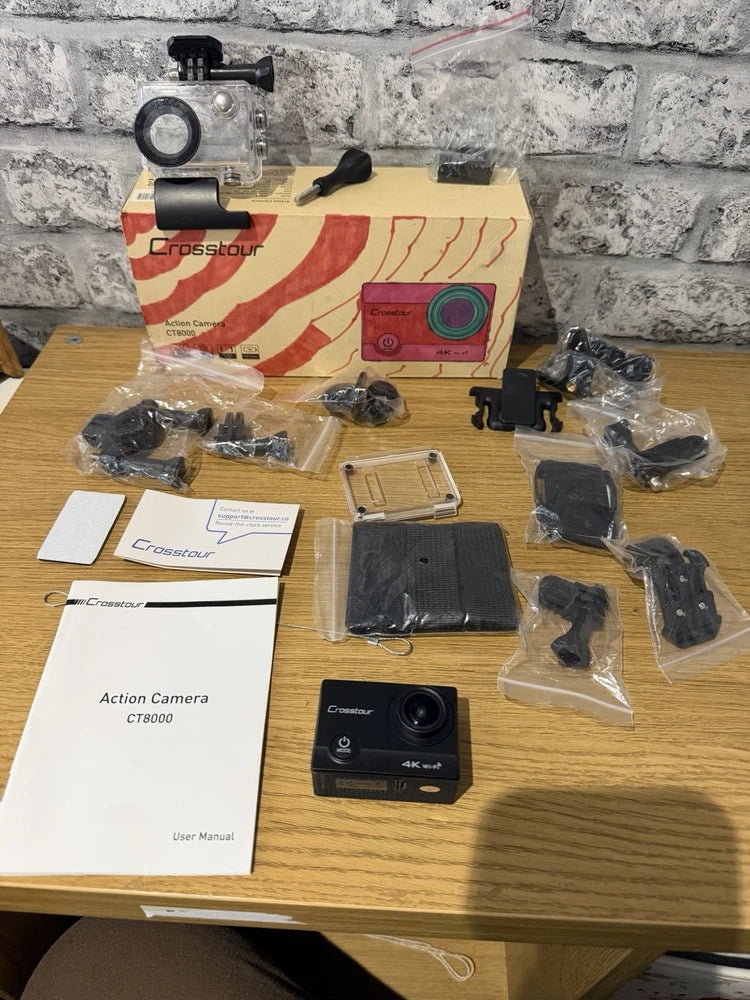 Crosstour Ct8000 Untested Personal Recording Device 4K WIFI Action Camera