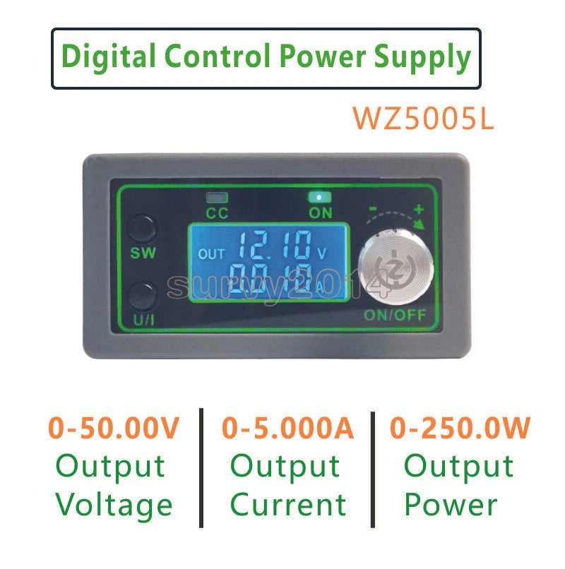 DC DC Buck Converter CC CV Power Module 50V 5A 250W Adjustable Power supply