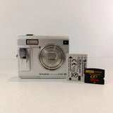 Fujifilm FinePix F440 4MP Digital Camera Silver Metal Body Charger 2GB xD Card