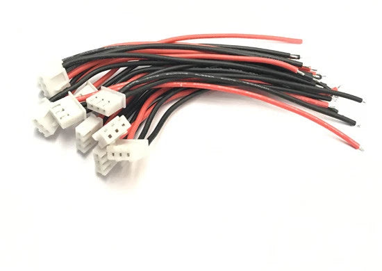 3P Li-Po Balance Cable 22AWG 2S Silicone 10cm wire for A123 Lifepo4 Battery x 10