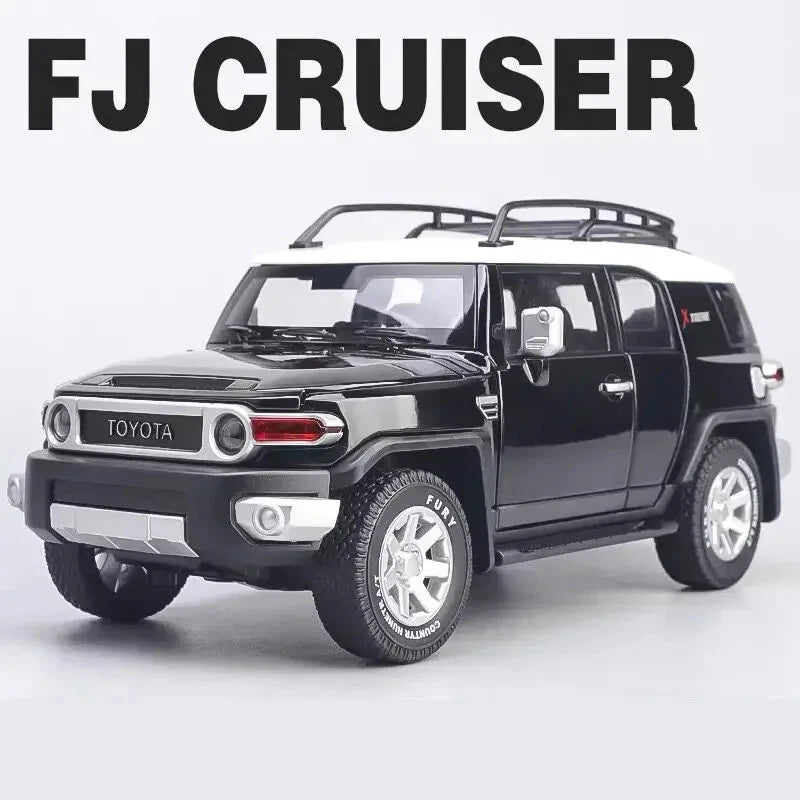 1/24 Toyota FJ Cruiser SUV Alloy Car Model Diecast Toy Vehicle Sound & Light