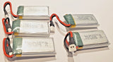 500mAh, Big 5pk Small Drone Batteries -- 3.7V 20C -- Ships Immediately from US