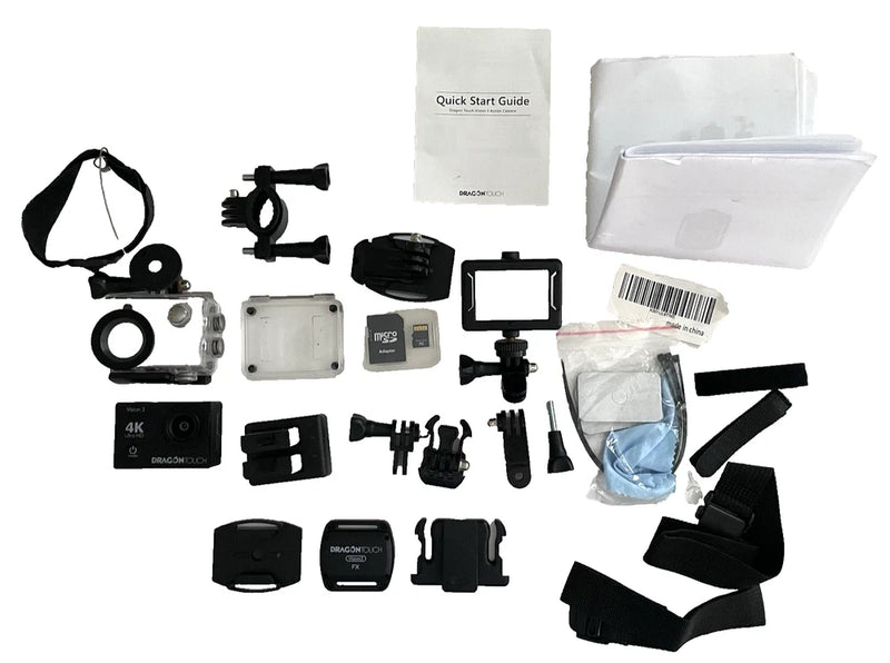 DRAGON TOUCH VISION-3 4K Ultra HD Sports Waterproof Action Camera Bundle Tested