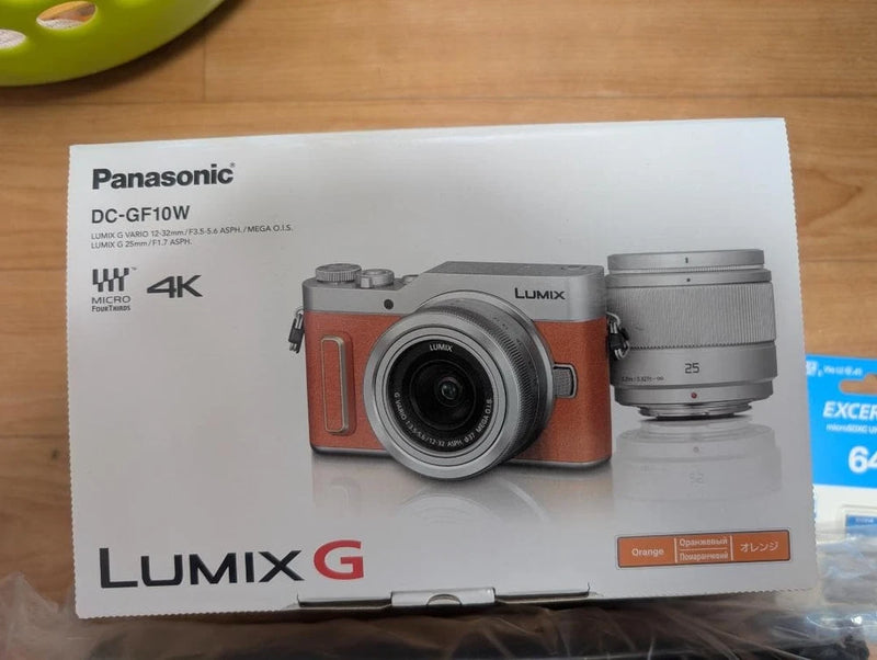 Panasonic Mirrorless Camera Lumix DC-GF10W Double Lens Kit Orange