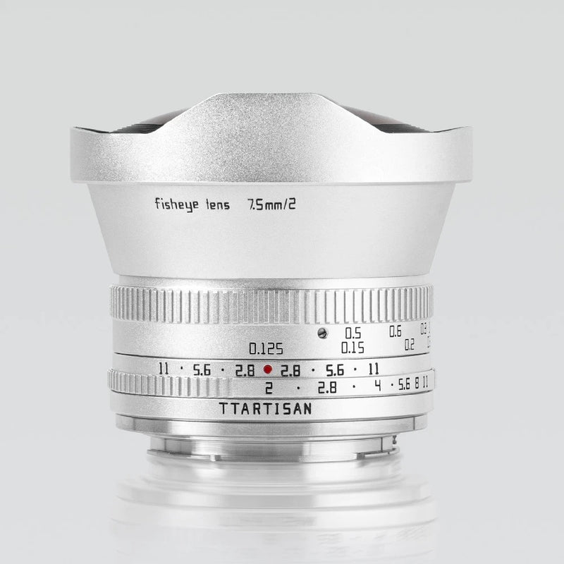 TTartisan 7.5mm F2.0 Fisheye Wide Angle APS-C Fisheye Lens For Fujifilm X Camera