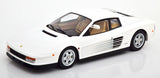 KK Scale 1:18 FERRARI TESTAROSSA WHITE MIAMI VICE 1984 Diecast Model