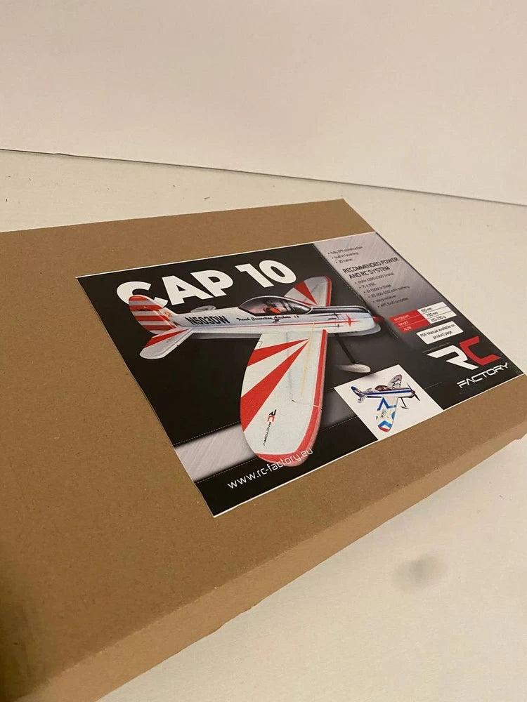 Indoor RC model cap 10 EPP foam model kit in red and white packaging