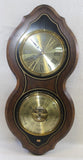 Bulova Quartz Wall Clock + Barometer Battery Powered France  ~ Model C3712 Battery